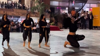 Women dancing to to Aishwarya Rai, Anil Kapoor’s Ramta Jogi. (Instagram/@hardik_talwar29)