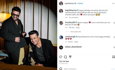 Kapil's post for Krushna.