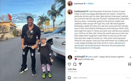 Kashmera's post for Krushna.
