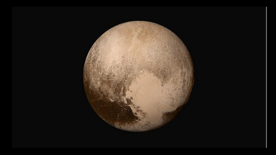 Heart shaped glacier on Pluto's surface. (Instagram/@nasa)