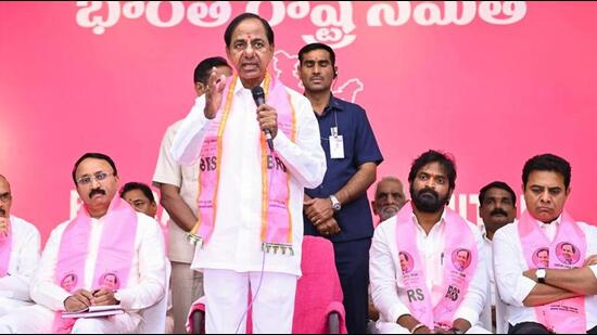 The BRS led by KCR, which had been attacking the BJP, has started targeting the Congress after the Karnataka poll verdict. (PTI)