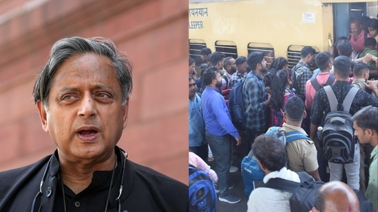 Senior Congress leader Shashi Tharoor reacted to record waitlist numbers.