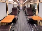 Photo of a train coach shared by Railways minister Ashwini Vaishnav. Photo of a train coach shared by Railways minister Ashwini Vaishnav.