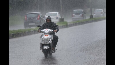 A total of 30.3 mm rain was recorded till 11.30 pm in Chandigarh as May came to a close. (HT File Photo) A total of 30.3 mm rain was recorded till 11.30 pm in Chandigarh as May came to a close. (HT File Photo)