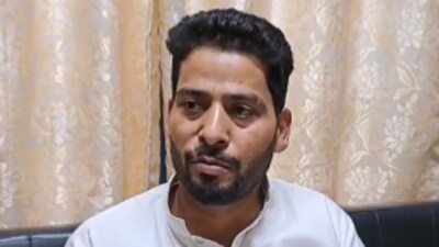 Bharatiya Janata Party (BJP) leader and member of Srinagar District Development Council (DDC) Aijaz Hussain (Twitter Photo)