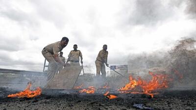Fire brigade officials said that the godown owner had made residential arrangement for workers outside of the godown premises and hence no one was inside the building when the fire broke out. (REPRESENTATIVE PHOTO)