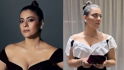 Kajol shared her photos as a hilarious meme on Instagram. Kajol shared her photos as a hilarious meme on Instagram.