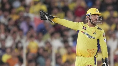 Chennai Super Kings captain Mahendra Singh Dhoni during the IPL 2023 cricket match between Gujarat Titans and Chennai Super Kings at the Narendra Modi Stadium in Ahmedabad (PTI) Chennai Super Kings captain Mahendra Singh Dhoni during the IPL 2023 cricket match between Gujarat Titans and Chennai Super Kings at the Narendra Modi Stadium in Ahmedabad (PTI)