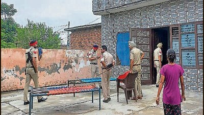Police said that the house was targeted by the accused as it is located at a distance from other homes in the locality. (HT Photo) Police said that the house was targeted by the accused as it is located at a distance from other homes in the locality. (HT Photo)