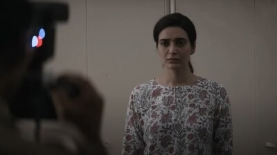 Karishma Tanna in a still from the Netflix series Scoop. Karishma Tanna in a still from the Netflix series Scoop.
