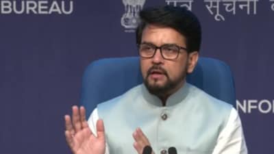 Union minister for information and broadcasting Anurag Thakur (Twitter/@ANI) Union minister for information and broadcasting Anurag Thakur (Twitter/@ANI)