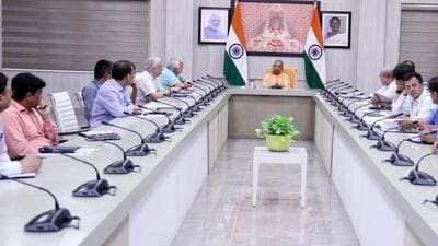 Uttar Pradesh chief minister Yogi Adityanath at an official meeting in Lucknow on Wednesday. (SOURCED IMAGE) Uttar Pradesh chief minister Yogi Adityanath at an official meeting in Lucknow on Wednesday. (SOURCED IMAGE)
