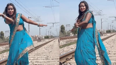 A woman shared a video of herself dancing on a railway tracks, many people wrote that it is 'dangerous' to do so. (Instagram/@Avnikarish) A woman shared a video of herself dancing on a railway tracks, many people wrote that it is 'dangerous' to do so. (Instagram/@Avnikarish)