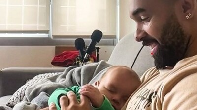 Love is Blind star Bartise Bowden with son Hayden Love is Blind star Bartise Bowden with son Hayden