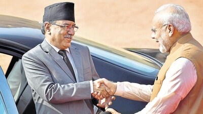 Prachanda visits New Delhi on a reasonably sound political footing (Ajay Aggarwal/HT)