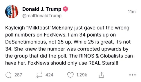 Donald Trump attacks Fox News Anchor Kayleigh McEnany Donald Trump attacks Fox News Anchor Kayleigh McEnany