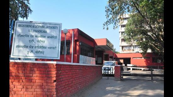 In case any applicant faces any technical issue while availing of the services online, they can apply for it offline on the basis of prior appointment through “www.chdtransport.gov.in”. (HT File)