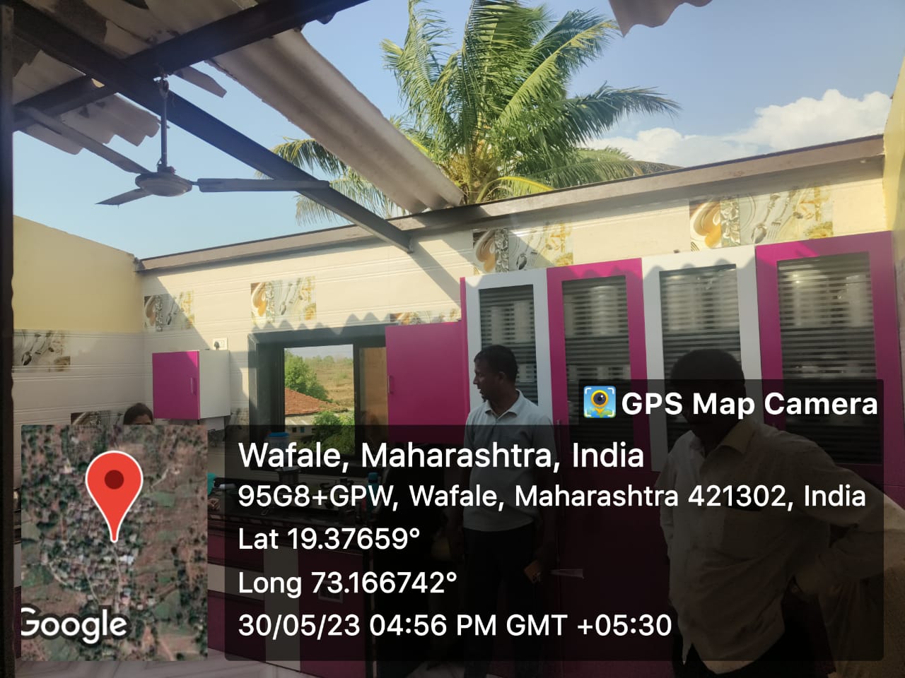 Homes were damaged when high velocity winds and rain lashed the area in Wafale village in rural parts of Bhiwandi in Thane district on Tuesday (HT PHOTO) Homes were damaged when high velocity winds and rain lashed the area in Wafale village in rural parts of Bhiwandi in Thane district on Tuesday (HT PHOTO)