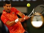 Serbia's Novak Djokovic in action during his second round match against Hungary's Marton Fucsovics