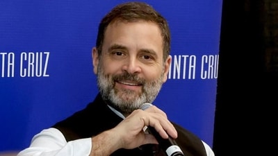 Congress Party leader Rahul Gandhi interacts with activists, academics and civil society at University of California, Santa Cruz in California on Wednesday. (ANI)