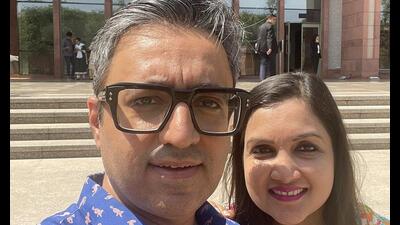 Ashneer Grover and his wife Madhuri Jain Grover petitioned the Delhi high court against the criminal case filed by the Delhi police on a complaint by BharatPe (Twitter/Ashneer_Grover) Ashneer Grover and his wife Madhuri Jain Grover petitioned the Delhi high court against the criminal case filed by the Delhi police on a complaint by BharatPe (Twitter/Ashneer_Grover)