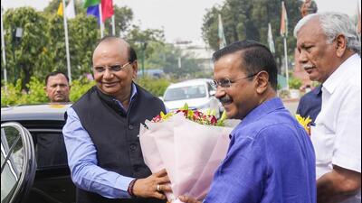 Delhi CM Arvind Kejriwal and lieutenant governor VK Saxena have had several run-ins over the control of Delhi since May 26, 2022, when the latter took charge. (PTI) Delhi CM Arvind Kejriwal and lieutenant governor VK Saxena have had several run-ins over the control of Delhi since May 26, 2022, when the latter took charge. (PTI)