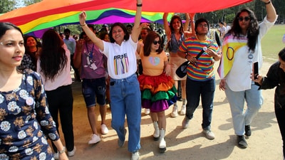 People from the LGBT community take part in the Doon Garvotsav pride parade, in Dehradun. (File/ PTI) People from the LGBT community take part in the Doon Garvotsav pride parade, in Dehradun. (File/ PTI)