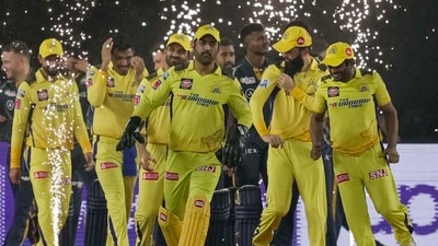 Mahendra Singh Dhoni before the IPL 2023 cricket match between Gujarat Titans and Chennai Super Kings (PTI) Mahendra Singh Dhoni before the IPL 2023 cricket match between Gujarat Titans and Chennai Super Kings (PTI)