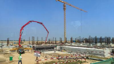 The Noida international airport construction site . (PTI) The Noida international airport construction site . (PTI)