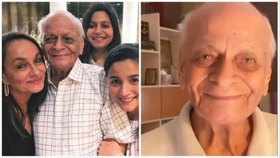 Alia Bhatt is heartbroken at the death of her grandfather.