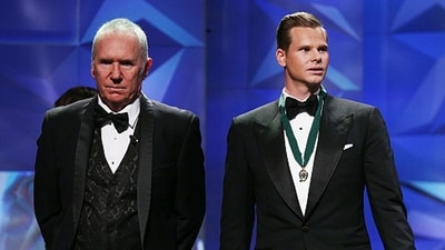 Allan Border (L) is not in favour of Steve Smith's friendly vibes. (Getty) Allan Border (L) is not in favour of Steve Smith's friendly vibes. (Getty)
