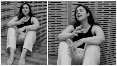 Parineeti Chopra shares video of her singing Tu Jhoom.