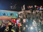Rescue operation being conducted after four coaches of the Coromandel Express derailed after a head-on collision with a goods train, in Balasore district, Friday evening, June 2, 2023,