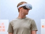 Mark Zuckerberg shared a picture of him wearing the Meta Quest 3 reality headset. 