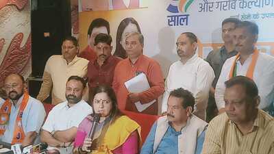 “In 2014, only 12 crore people had bank accounts. Within four months of coming to power, the prime minister ensured 53 crore more bank accounts were opened, out of which 48 crore were ‘Jan Dhan’ accounts,” Lekhi said. (HT Photo) “In 2014, only 12 crore people had bank accounts. Within four months of coming to power, the prime minister ensured 53 crore more bank accounts were opened, out of which 48 crore were ‘Jan Dhan’ accounts,” Lekhi said. (HT Photo)