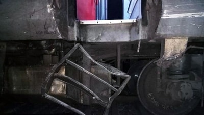 Several feared injured after Coromandel Express derails near Bahanaga station in Balasore on Friday. (ANI)