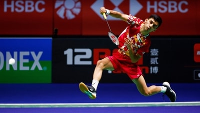 India's Lakshya Sen in action (Action Images via Reuters)