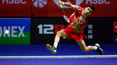 India's Lakshya Sen in action (Action Images via Reuters)