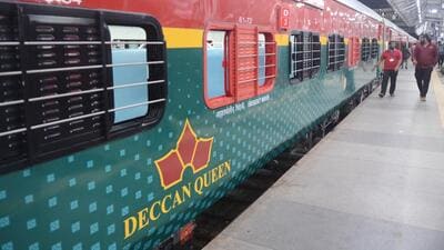 In June 2021, one vista dome coach was attached to the Deccan Queen. On August 15 of the same year, one more Vista dome coach was added to the same train, looking at the positive response from passengers. (HT FILE PHOTO)