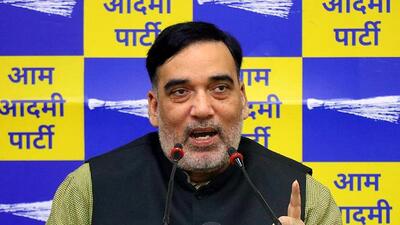 On Friday, AAP Delhi state convenor Gopal Rai met party officials at the party office to discuss the preparations. (HT Photo)