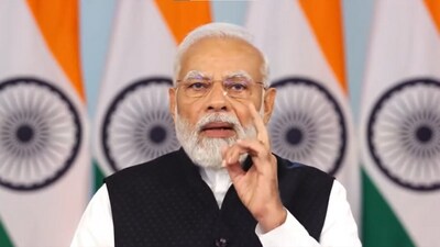 PM Modi was addressing the nation on the 350th coronation anniversary of Chhatrapati Shivaji Maharaj. (Twitter @narendramodi)