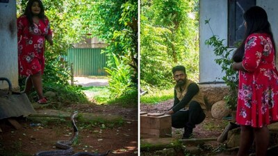 The images show the couple from the viral pre-wedding photoshoot. (Sammy Jay Photohraphy) The images show the couple from the viral pre-wedding photoshoot. (Sammy Jay Photohraphy)