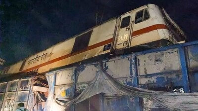 Balasore: The Coromandel Express after it derailed following a head-on collision with a goods train in which at least 350 passengers were injured and 50 others were feared dead, in Balasore district, Friday evening. (PTI) Balasore: The Coromandel Express after it derailed following a head-on collision with a goods train in which at least 350 passengers were injured and 50 others were feared dead, in Balasore district, Friday evening. (PTI)