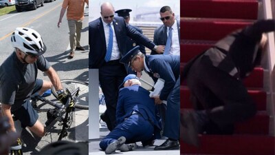 Fall moments of President Joe Biden Fall moments of President Joe Biden