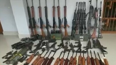 About 140 weapons were surrended on Friday, police said. (ANI) About 140 weapons were surrended on Friday, police said. (ANI)