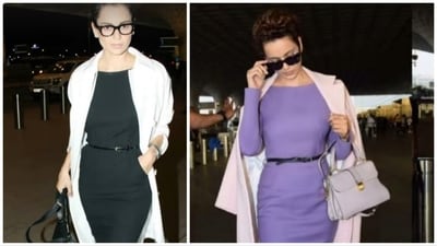 Kangana Ranaut has shared several pictures of her airport looks. Kangana Ranaut has shared several pictures of her airport looks.