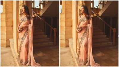 Consider the wedding theme: Take into account the overall theme and tone of your wedding. If you're having a traditional ceremony, you might opt for a classic silk saree, while a modern or fusion-themed wedding might call for a designer or embroidered saree. (Instagram/@mira.kapoor)