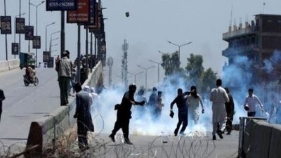 File photo on PTI instigated mayhem and violence in Pakistan on May 9 after the arrest of Imran Khan Niazi.