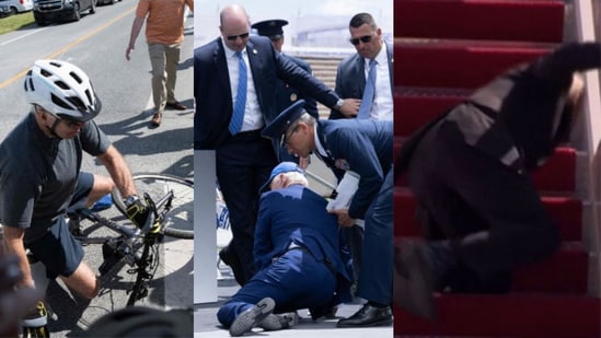 Fall moments of President Joe Biden