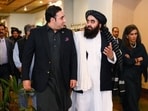 Pakistan's foreign minister Bilawal Bhutto Zardari and Afghan counterpart Amir Khan Muttaqi. Pakistan's foreign minister Bilawal Bhutto Zardari and Afghan counterpart Amir Khan Muttaqi.